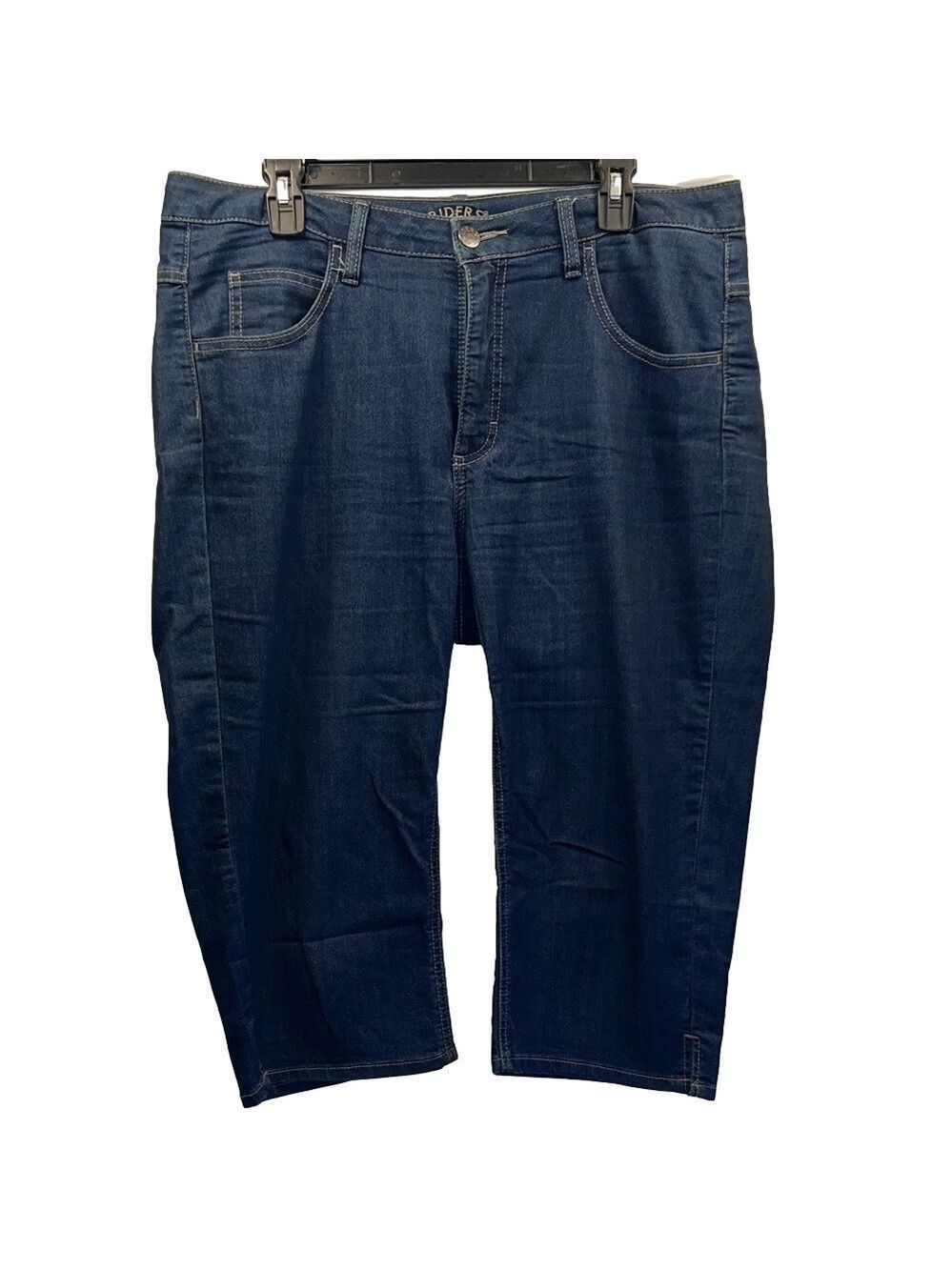 Riders by Lee Capris Dark Blue Relaxed Jeans